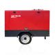 142 Cfm Portable Air Compressor Diesel Engine Driven Screw Compressor