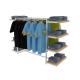 Wooden Steel Clothing Display Racks Industrial Clothing Rack 1600*90081350mm