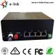 Industrial Video Ethernet Switch 4x10/100M Ethernet + 1xVideo + 1xRS485 Data + 1xGigabit Fiber