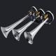 12/24V Marco Three Trumpet Chrome Air Horn (HS-1021)