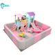 Custom Themed Childrens Indoor Play Equipment Pink Color Kids Soft Play Ground