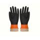 Bi - Color Industrial Rubber Gloves Comfortable Flock Lined Styles