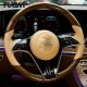 For Mercedes Benz Soft Wood Steering Wheel Device with Controls Customization