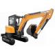 4000kg Closed Cabin Mini Crawler Excavator with D1703 Engine Easy Operate