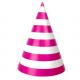 Hot birthday party paper hats printed polka dot wave pattern manufacturers