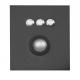Waterproof Black Stainless Steel Trackball Pointing Device ESD Safe Operation