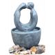 Home Decoration Cast Stone Fountains Small Abstract Figure Nude Couple Water Fountain