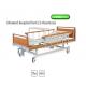 Manual hospital height adjustable medical beds (2 - function) with overbed plate