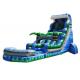 Blue Inflatable Swimming Pool With Slide , Kids Blow Up Water Slide Double Stitching
