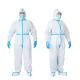 Conjoined Microporous Disposable Protective Coverall With Cap And Foot Cover