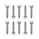 DIN571 Galvanized Or Stainless Steel Hex Head Wood Screw Lag Bolt 
