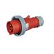 Reliable 3 Phase Industrial Socket Plug Fire Resistant PA Housing Material