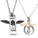 New Fashion Tagor Jewelry 316L Stainless Steel couple Pendant Necklace TYGN250