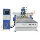 High quality three head  wood cnc router machine with ATC in pneumatic cylinder