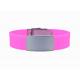 Adjustable Silicone Medical ID Bracelets / Road ID Wristband With Blank Metal ID Plate