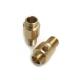 ISO9001 Copper Brass CNC Turned Components Anti Oxidation Practical