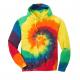 Acid Wash Mens Oversized Pullover Hoodie Custom 100% Cotton Terry Tie Dye