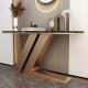 Width 45cm Entrance Console Table Stainless Steel Entryway Table