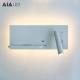 Hotel project bedroom bedside reading LED wall lamp mobile phone USB wireless charging multi-function background light