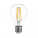 LED commercial A60 E27 4w glass bulb decorative clear vintge 100lm/w bright glass transparent retro filament bulb light