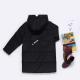 Bilemi Long Thick Hooded Snowsuit Boy Down Coat Warm Black Parka Kids Winter Jacket