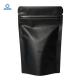 Resealable Stand Up Plastic Matt Black Stand Up Mylar Bags