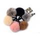 Autumn and winter days really rabbit fur ball hair ring head Shengpi tendons