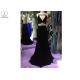 Luxury Mermaid Style Prom Dress , Small Tail Sleeveless Ball Gown Top Hollow