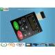 Multi LED Embossing Membrane Switch 10 Pin Female Connector 1.0mm Pitch