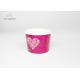 3 oz / 5 oz / 8 oz Disposable Ice Cream Cups Leak Proof For Frozen Desserts