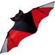 Batman Pattern Children Flying Kites , Fiberglass Frame Stackable Kites
