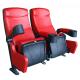 Row Light Movie Theater Seats Leather Covering Retractable Reliable Durable