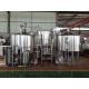 3000 L Craft Beer Brewing Equipment With Brushed Stainless Steel Surface