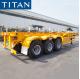 TITAN 2 or 3 Axles 40FT Skeleton Semi Trailer for Container Transportation