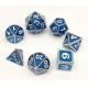 ISO9001 Painted RPG Dice Set Exquisite Carving Polyhedron Metal Material