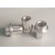 2A12 6061 Aluminium Turning Connector CNC Aluminium Parts With Knurled Head