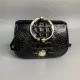 Genuine Alligator Leather Round Handle Female Small Handbag Lady Saddle Purse Exotic Crocodile Skin Women Shoulder Bag