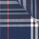 Checkered Navy Cream Red Gingham Cotton Fabric 50s 130*100 113gsm SGS