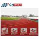 Red Synthetic Rubber Running Track