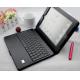 Customized Compact flexible Ipad 2 Leather Bluetooth Keyboard Case With Solar Charger