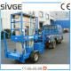 Aluminium Alloy Trailer Mounted Lift 8m Hydraulic Trailer Bucket Lift