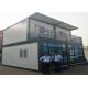 Color - Coated Prefab Container House With Glass Doors / Decorative Fence