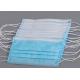 Disposable Blue Non Woven Triple Layer Earloop Face Mask