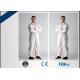 Long Sleeve Disposable Full Body Protection Suit Anti Wrinkle OEM Acceptable