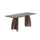 Satin Finish Modern Marble Dining Table Dining Room / Hotel Furniture