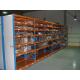 7 Level Stainless Steel Shelving With Side Panel Blue / Orange / Grey Color