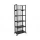 Supermarket and store Metal floor Display stand  Rack with 4 adjustable metal shelves
