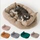 Memory Foam Folding Pet Bed Mat Deformable Square Dog Crate Beds