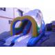 commercial outdoor Wave Inflatable Slip n Slide With Roof  / Large Bounce House