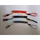Flexible plastic customized size coil tether w/mini loop on two ends simple tool wire lanyards